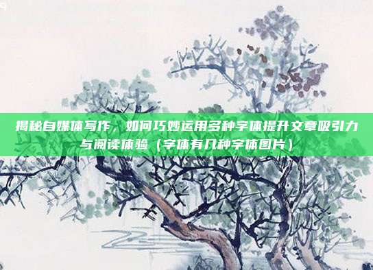 揭秘自媒体写作,如何巧妙运用多种字体提升文章吸引力与阅读体验(字体有几种字体图片)