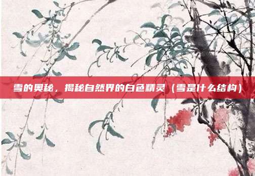 雪的奥秘，揭秘自然界的白色精灵（雪是什么结构）