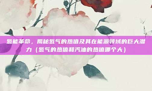 氢能革命，揭秘氢气的热值及其在能源领域的巨大潜力（氢气的热值和汽油的热值哪个大）