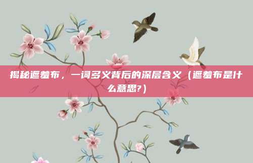 揭秘遮羞布,一词多义背后的深层含义(遮羞布是什么意思?)