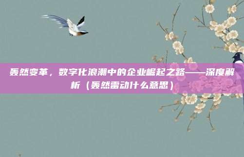 轰然变革，数字化浪潮中的企业崛起之路——深度解析（轰然雷动什么意思）