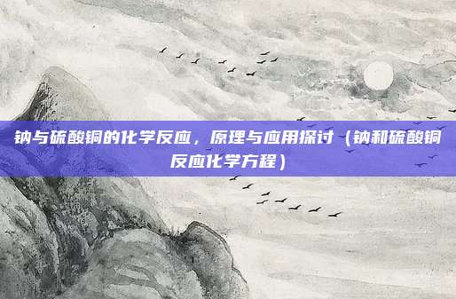钠与硫酸铜的化学反应,原理与应用探讨(钠和硫酸铜反应化学方程)