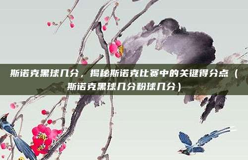 斯诺克黑球几分，揭秘斯诺克比赛中的关键得分点（斯诺克黑球几分粉球几分）