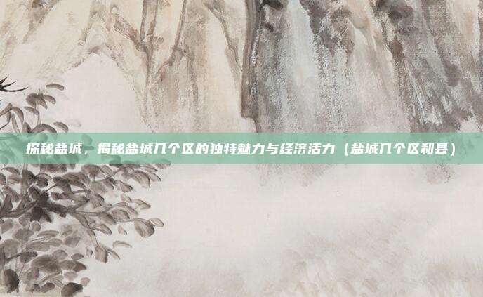 探秘盐城，揭秘盐城几个区的独特魅力与经济活力（盐城几个区和县）