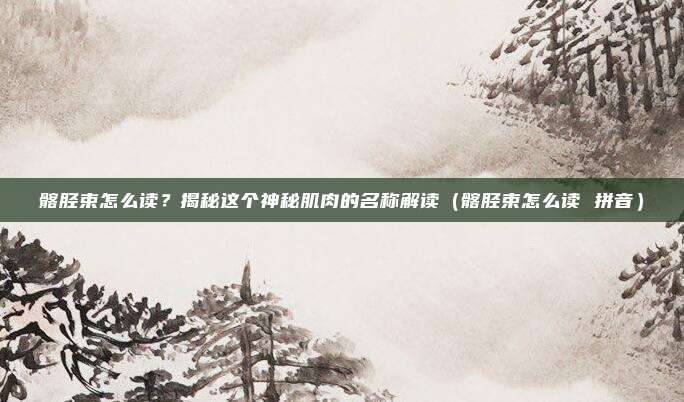 髂胫束怎么读？揭秘这个神秘肌肉的名称解读（髂胫束怎么读 拼音）