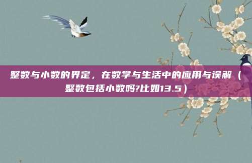 整数与小数的界定，在数学与生活中的应用与误解（整数包括小数吗?比如13.5）