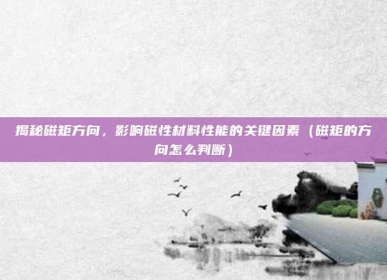 揭秘磁矩方向，影响磁性材料性能的关键因素（磁矩的方向怎么判断）