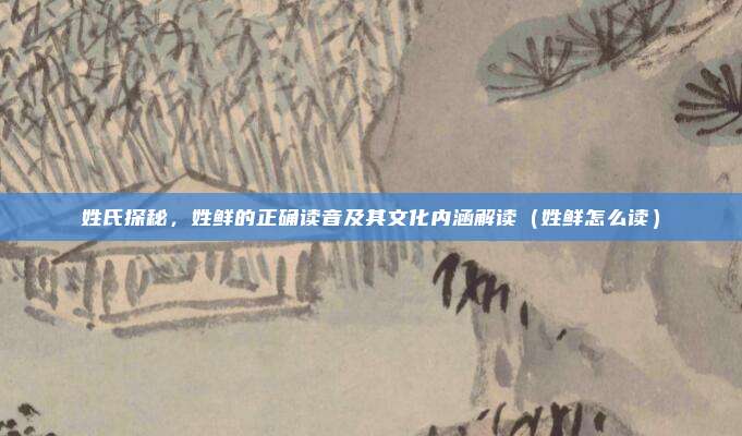 姓氏探秘，姓鲜的正确读音及其文化内涵解读（姓鲜怎么读）
