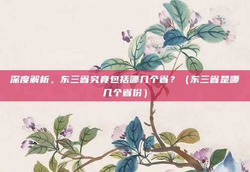 深度解析，东三省究竟包括哪几个省？（东三省是哪几个省份）