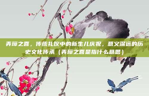弄璋之喜，传统礼仪中的新生儿庆祝，意义深远的历史文化传承（弄璋之喜是指什么意思）