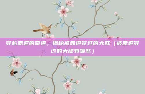 穿越赤道的奇迹，揭秘被赤道穿过的大陆（被赤道穿过的大陆有哪些）