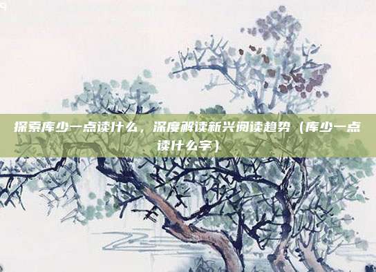 探索库少一点读什么，深度解读新兴阅读趋势（库少一点读什么字）