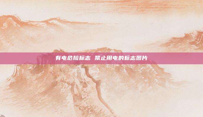 有电危险标志 禁止用电的标志图片