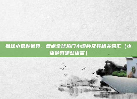 揭秘小语种世界，盘点全球热门小语种及其相关词汇（小语种有哪些语言）