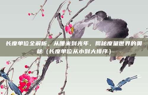 长度单位全解析，从厘米到光年，揭秘度量世界的奥秘（长度单位从小到大排序）