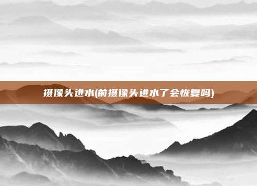 摄像头进水(前摄像头进水了会恢复吗)