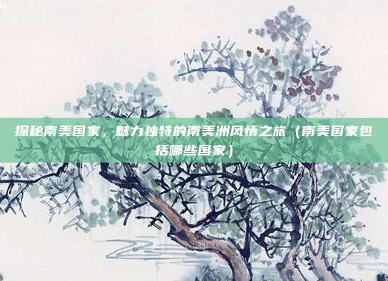 探秘南美国家，魅力独特的南美洲风情之旅（南美国家包括哪些国家）