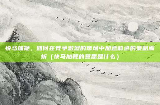 快马加鞭，如何在竞争激烈的市场中加速前进的策略解析（快马加鞭的意思是什么）