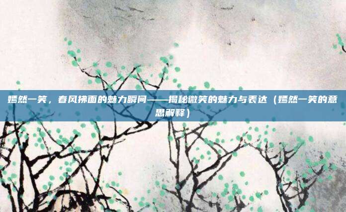 嫣然一笑，春风拂面的魅力瞬间——揭秘微笑的魅力与表达（嫣然一笑的意思解释）