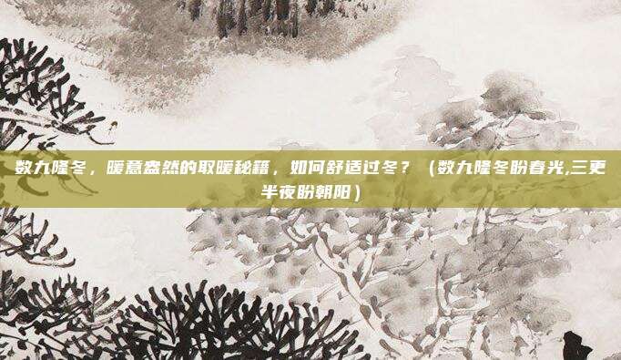 数九隆冬，暖意盎然的取暖秘籍，如何舒适过冬？（数九隆冬盼春光,三更半夜盼朝阳）