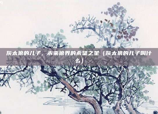 灰太狼的儿子，未来狼界的希望之星（灰太狼的儿子叫什么）
