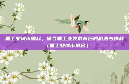 重工业城市崛起，探寻重工业发展背后的机遇与挑战（重工业城市排名）