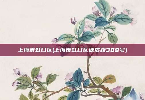 上海市虹口区(上海市虹口区塘沽路309号)