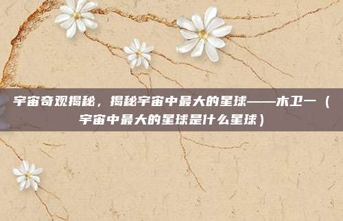 宇宙奇观揭秘，揭秘宇宙中最大的星球——木卫一（宇宙中最大的星球是什么星球）