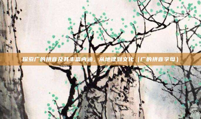 探索广的拼音及其丰富内涵，从地理到文化（广的拼音字母）