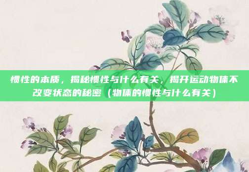 惯性的本质，揭秘惯性与什么有关，揭开运动物体不改变状态的秘密（物体的惯性与什么有关）