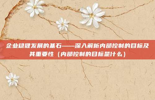 企业稳健发展的基石——深入解析内部控制的目标及其重要性（内部控制的目标是什么）