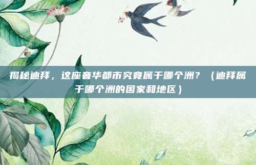 揭秘迪拜，这座奢华都市究竟属于哪个洲？（迪拜属于哪个洲的国家和地区）
