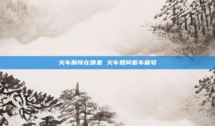 火车厕所在哪里 火车如何看车厢号