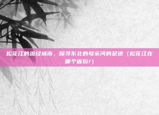 松花江的流经城市，探寻东北的母亲河的足迹（松花江在哪个省份?）