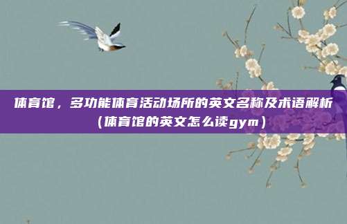 体育馆，多功能体育活动场所的英文名称及术语解析（体育馆的英文怎么读gym）