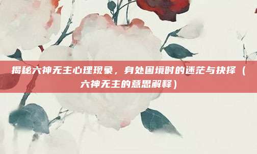 揭秘六神无主心理现象，身处困境时的迷茫与抉择（六神无主的意思解释）