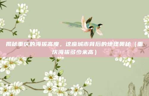 揭秘重庆的海拔高度，这座城市背后的地理奥秘（重庆海拔多少米高）