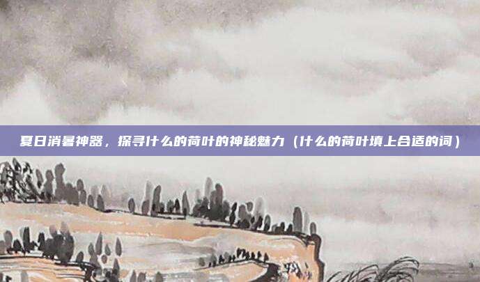 夏日消暑神器，探寻什么的荷叶的神秘魅力（什么的荷叶填上合适的词）