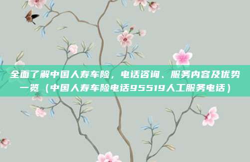 全面了解中国人寿车险，电话咨询、服务内容及优势一览（中国人寿车险电话95519人工服务电话）