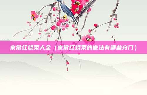 家常红烧菜大全（家常红烧菜的做法有哪些窍门）