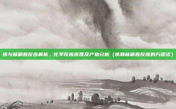 铁与稀硝酸反应解析,化学反应原理及产物分析(铁和稀硝酸反应的方程式)