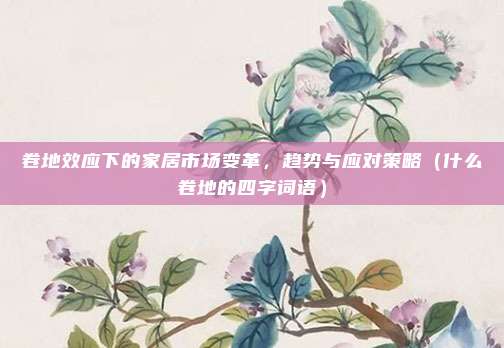 卷地效应下的家居市场变革，趋势与应对策略（什么卷地的四字词语）