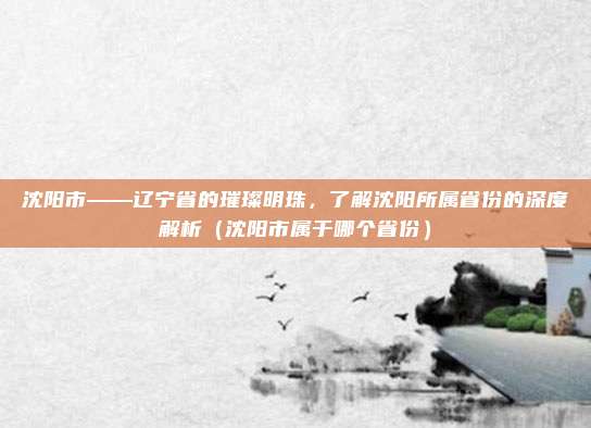 沈阳市——辽宁省的璀璨明珠，了解沈阳所属省份的深度解析（沈阳市属于哪个省份）