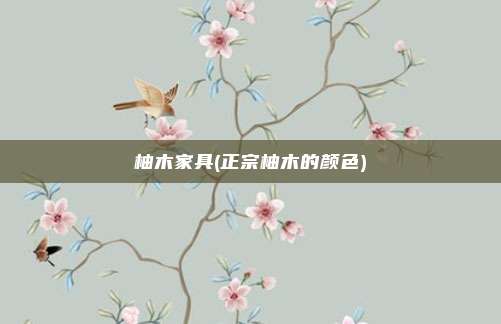 柚木家具(正宗柚木的颜色)