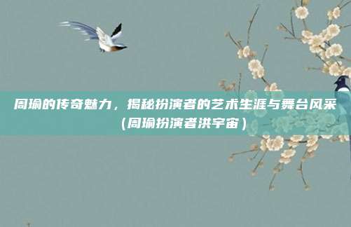 周瑜的传奇魅力，揭秘扮演者的艺术生涯与舞台风采（周瑜扮演者洪宇宙）