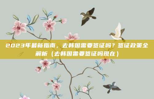 2023年最新指南，去韩国需要签证吗？签证政策全解析（去韩国需要签证吗现在）
