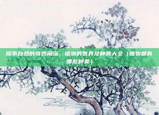 探索自然的奇妙角落，植物的世界及种类大全（植物都有哪些种类）