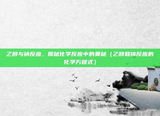 乙醇与钠反应，揭秘化学反应中的奥秘（乙醇和钠反应的化学方程式）