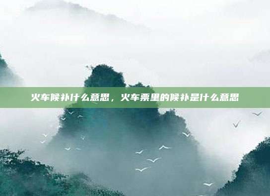 火车候补什么意思,火车票里的候补是什么意思