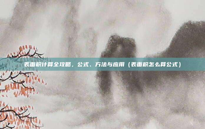 表面积计算全攻略，公式、方法与应用（表面积怎么算公式）